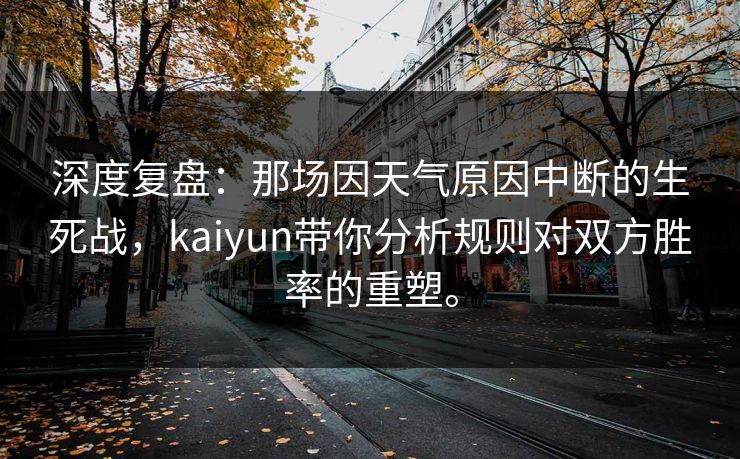 深度复盘：那场因天气原因中断的生死战，kaiyun带你分析规则对双方胜率的重塑。