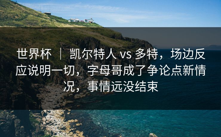 世界杯 ｜ 凯尔特人 vs 多特，场边反应说明一切，字母哥成了争论点新情况，事情远没结束